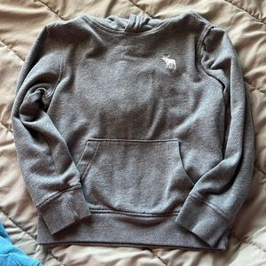 Boys grey Abercrombie hoodie, size 7/8
